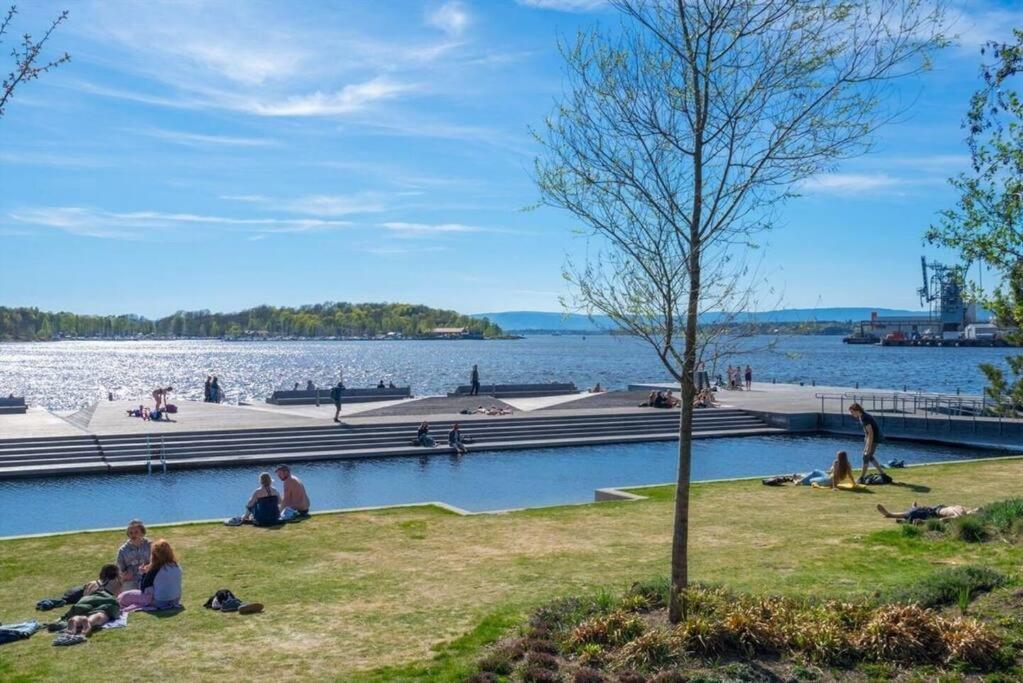Luxury 2-Bedroom Apartment With Seaview In Oslo City Center Zewnętrze zdjęcie